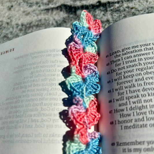 Floral Crochet Bookmark