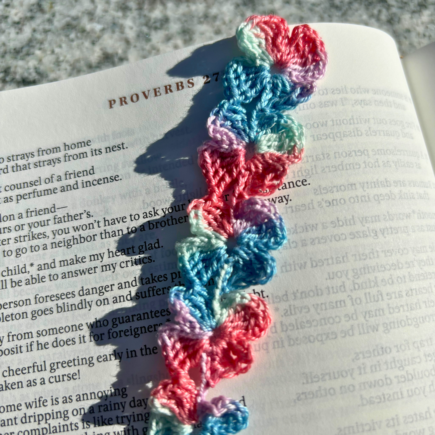 Floral Crochet Bookmark