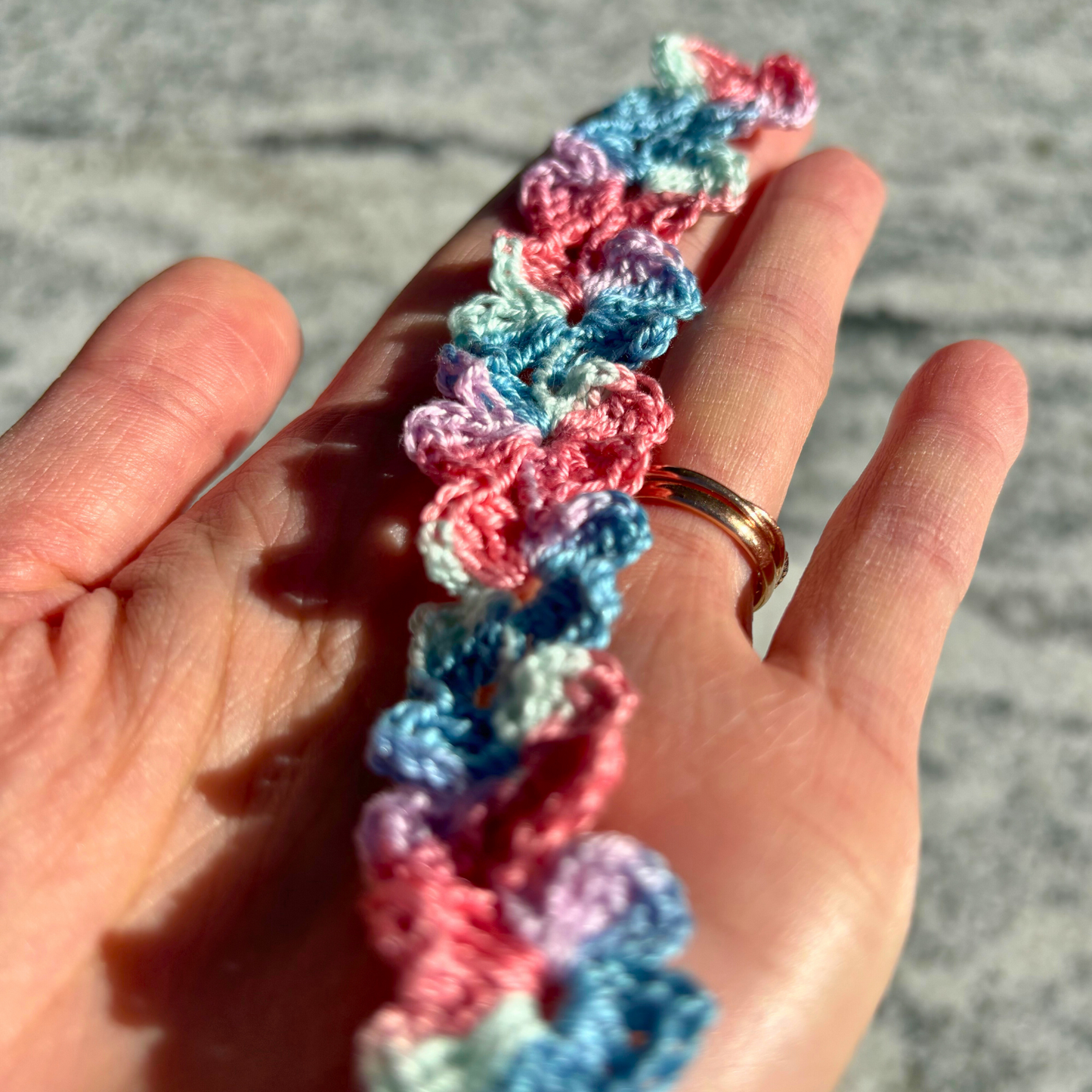 Floral Crochet Bookmark