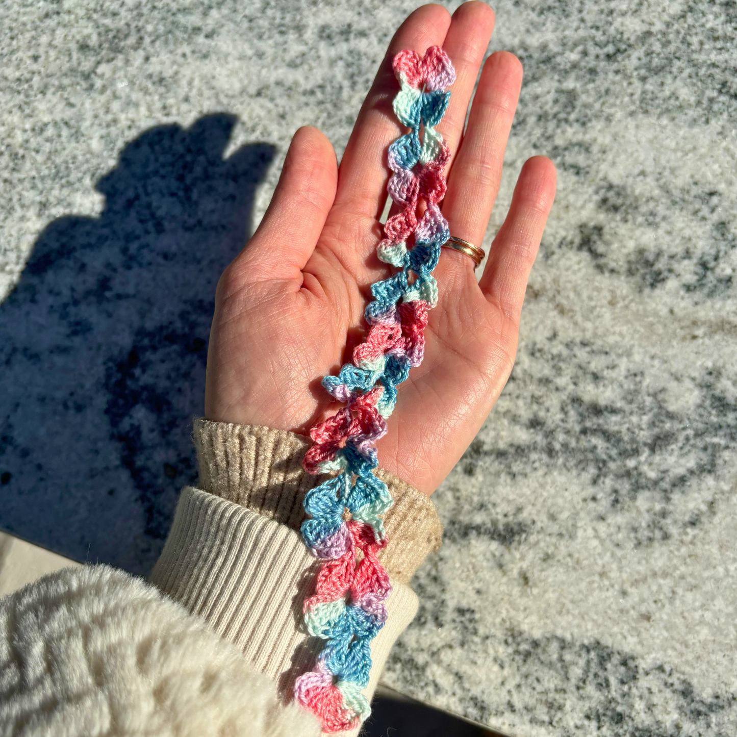 Floral Crochet Bookmark