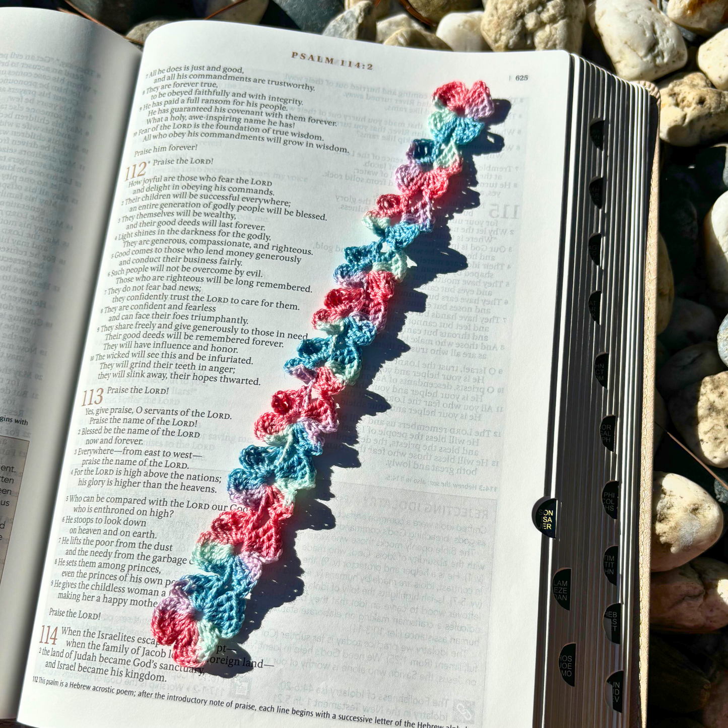 Floral Crochet Bookmark